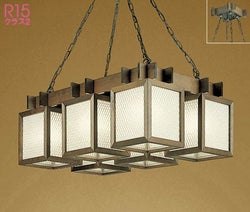 8畳 6灯 杉 オーデリック製ペンダントライト OC114146LR1 OD-1310W-BR