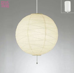 12畳 和紙 提灯 白コード オーデリック製ペンダントライト OP052387LWR OD-1470E-WH