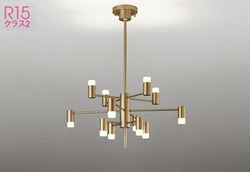 14畳 12灯 サテンゴールド色  オーデリック製シーリングライト OC257198R OD-1731E-GD