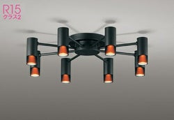 8畳 8灯 マットブラック色  オーデリック製シーリングライト OC257195R OD-1733E-BK