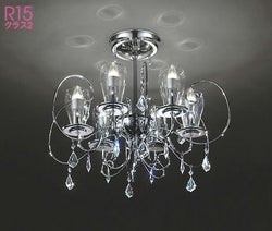 6灯 クリスタルガラス オーデリック製シーリングライト OC257185LCR OD-1800E-SV