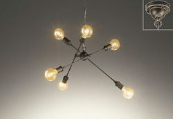 6灯 オーデリック製ペンダントライト OC257049LC1 OD-1850E-BK