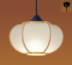 和紙 白木枠 パナソニック製ペンダントライト LGB15136K PN-1072E-BG