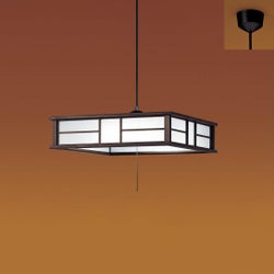 8畳 オイルステン仕上 パナソニック製ペンダントライト LGB12628 LE1 PN-1120E-BR