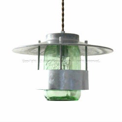 限定カラー ハモサ製ペンダントライト GS-004T/32OZ(GR)＋BL-69100 HM-0276E-GN