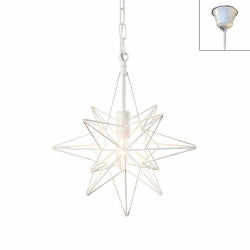 アンティークホワイト オーブ製ペンダントライト IND-015-1 WH OB-0220E-WH