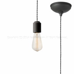 ブラック 60Wカーボン電球 アートワークスタジオ製ペンダントライト AW-0480Z(BK)＋BU-1149 AW-0691E-BK