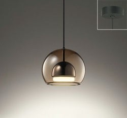 スモークブラウン×黒ニッケル オーデリック製ペンダントライト OP273003LR OD-1920W-BR