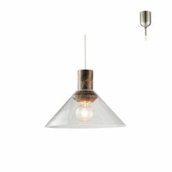 ガラス×大理石 ブラウン インターフォルム製ペンダントライト LT-4575BN IF-1230E-BR