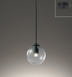 ガラス Φ120 オーデリック製ペンダントライト OP273056BR OD-2120W-CL