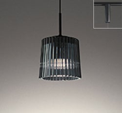 スモークグレーリブ×ブラック Φ94 オーデリック製ペンダントライト OP273065BR OD-2150D-GY