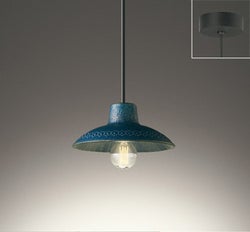 ブルー 南部鉄器 オーデリック製ペンダントライト OP273094LD OD-2160W-BL