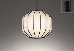 白木（黒） 和紙 Φ660 オーデリック製ペンダントライト OP273079LR OD-2200E-BK